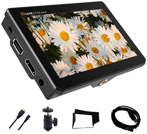 VIDEOGEAR 5” FHD Field Monitor 3D-LUT & HDR for DSLR Cameras, On Camera Monitor with 4K HDMI 2.0 to USB3.0 Video Capture,