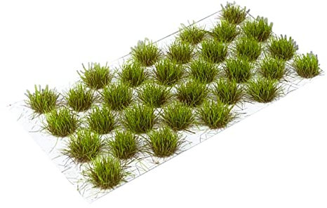 kowaku Grasbüschel Eisenbahn Kunstrasen Saisonales Gras für Architekturmodelle, ein