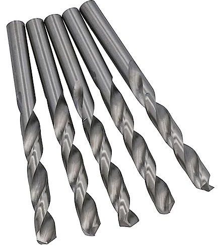Lot de 5 forets métriques HSS-G de 9,5 mm pour percer le métal, le fer, le bois, le plastique