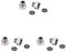 Ibergrif M91501 UK Compression Adaptors Connector from G3/8 Inch to G1/2 Inch, Metal, Chrome, 1 Pair (Pack of 3)