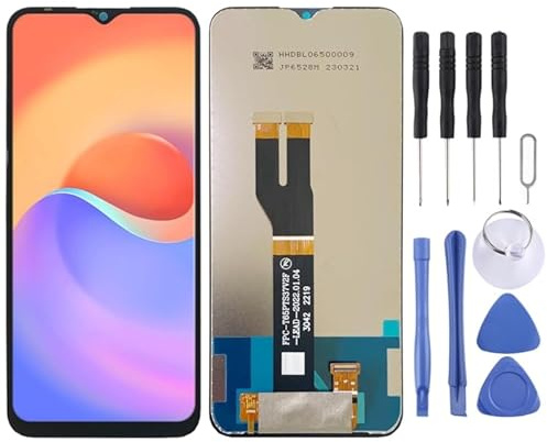 Part de Repuesto del teléfono Celular Pantalla LCD IPS para ZTE Blade A52 Lite Digitizer Conjunto (Negro)