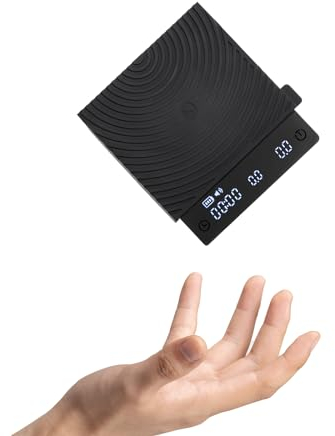 TIMEMORE Coffee Scale, Espresso Scale, Mini Weigh Digital Coffee Scale with Timer 2000 Grams for Coffee, Tea, Food Black