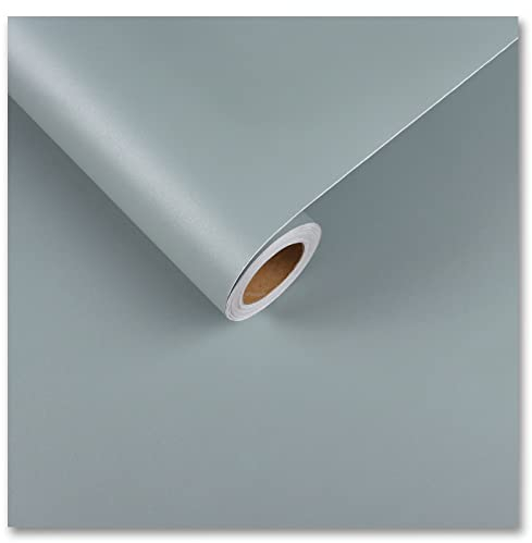 CRE8TIVE Papier Peint Bleu Azur Papier Peint Autocollant 60cm x 300cm Vinyle Adhesif Impermeable Papier Adhesif pour Meuble Revêtement Plan de Travail Adhésif Papier Peint Chambre Salon Cuisine