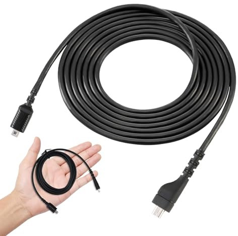 Replacement Sound Card Audio Cable, Steel-Series Headset Cable Replacement for Arctis 7/Arctis 5/Arctis 3/Arctis Pro Gaming Headset Audio Cable, Sound Card Extension Cable (Black Headset Wire 5 Foot)
