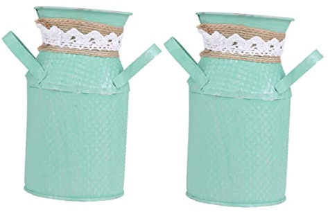 Mipcase 2 Pièces Pots de Plantes succulentes décoration d'époque Décoration de Mariage Vase Decoration Chambre Ornement Pots de Plantes d'intérieur Cache-Pot Fleuri Porte-Plante succulente
