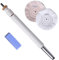 Woodworking Lathe Buffing System，2 Step-2 Wheel Bufffing Mandrel MT2
