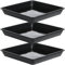 Soucoupes carrées Pot Pot 3PCS Plastique Plateau carré Plante 18 cm Plateau d'eau de Plante pour Les Fleurs de bonsaï.