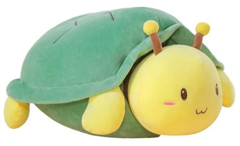 champracer 1 Stück Kreative Schildkröte Biene Puppe Plüschtier Schildkröte Biene Puppe Schildkröte Biene Puppe Niedliche Dekokissen Kissen Kinderspielzeug Geburtstagsgeschenk (1 Stück,18cm Anhänger)