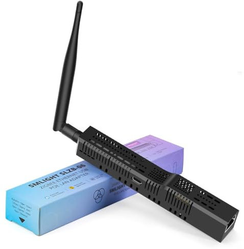 SLZB-06 – Adaptateur Zigbee 3.0 vers Ethernet, USB et WiFi avec PoE, Fonctionne avec Zigbee2MQTT, Home Assistant, ZHA (SLZB-06)