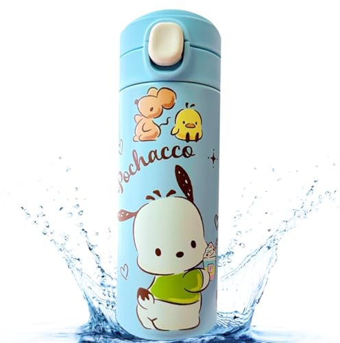 OZXVXZO Anime Bouteille D'eau en Acier Inoxydable, Anime Gourde Isotherme, Anime 420ml Bouteille Isotherme Réutilisable Bouteille Isotherme pour Enfant Anime Gourde École Sport Maternelle