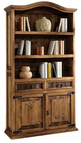 WOLF MÖBEL WOOD YOU LIKE MEXIKO Bücherregal mit 2 Türen / 2 Schubladen