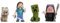 Jada Toys Minecraft Movie 4-Pack 2,5 Figuren