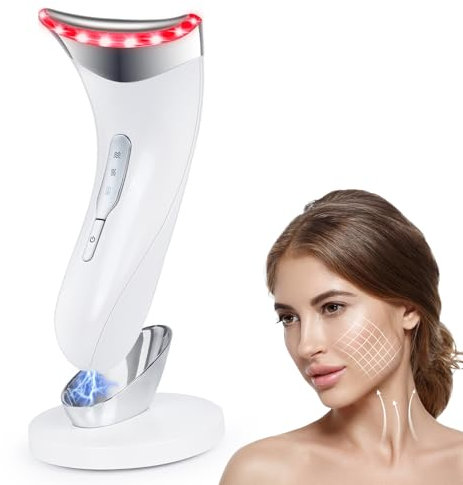 FIVAVA Face Massager,Electric Anti-Aging Face Lifting Device,EMS Microcurrent Facial Massager with 3 Modes for Skin Tightening & Neck Lifting