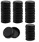 Lot de 32 patins de protection pour pieds de chaise de patio en fer forgé pour l'entretien des meubles d'extérieur (noir)