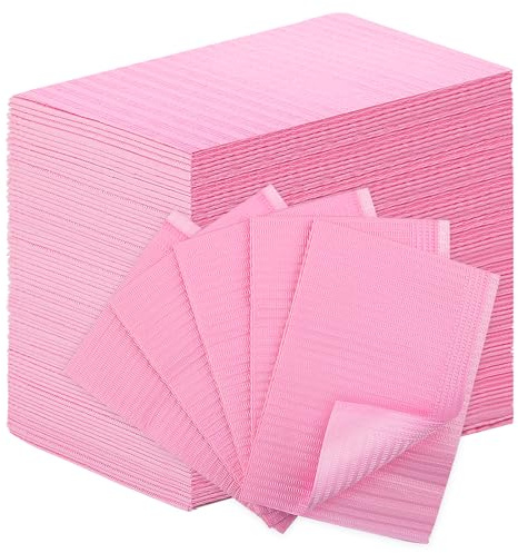 80pcs Disposable Nail Mats Foldable Nail Paper Towels for Table Acrylic Nail Practice Sheet, 3 Ply Waterproof Clean Nail Table Practice Mat for Salon Manicure Tattoo,Nail Art Accessories13 x18 (Pink)