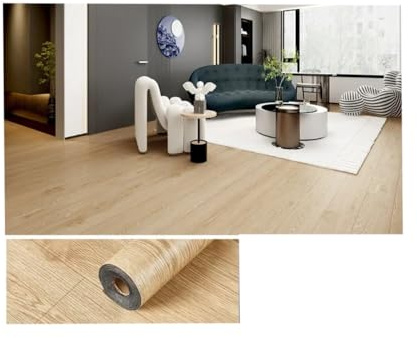 Linoleum Pavimento Rotolo Carta Da Parati Autoadesiva For Pavimenti Con Venature Del Legno 3D, Adesivo Parete Impermeabile, Soggiorno, Cucina, Bagno, Metope, La Casa(G-001)