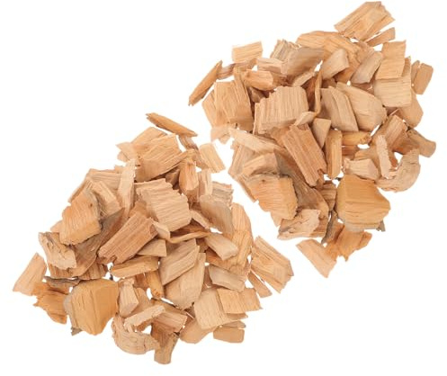 ifundom Pellet di Legno per Affumicatura Cipresso 400g (2 Sacchetti) – Trucioli di Legno per Barbecue a Gas, Accessori per Affumicare Carne, Aroma Intenso per Grigliate e Picnic