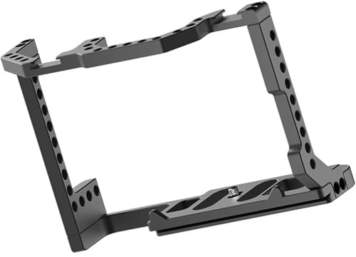 MultiAccess DSLR-Gehäuse aus Aluminiumlegierung, kompatibel mit EOS70D, 80D, 90D, mit einfachem Batteriefach-Design, Haltbarkeit, DSLR-Käfig