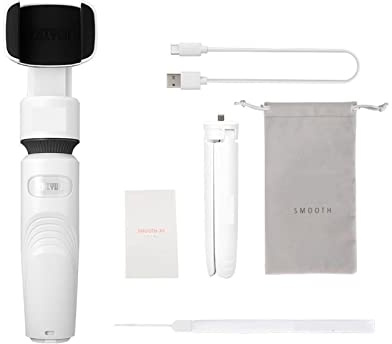 DRAUXI SMOOTH XS Selfie Stick Gimbal Phone for stabilizzatore palmare for smartphone Trasmissione in diretta(White)