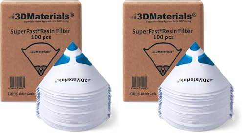 SuperFilter 100 Stück, Einwegfilter, 3D Drucker harz und Farbsieb, Hergestellt in Korea von 3DMaterials (Packung mit 2)