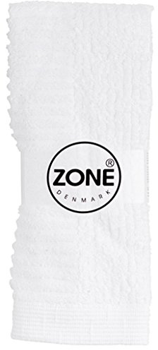 Zone Handtuch Waschlappen Confetti 30x30cm weiß