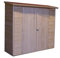 Home Idea Italia Ripostiglio in Legno di Abete Personalizzabile spesso 20mm Doppia Porta (Legno, 192 x 57 Cm)