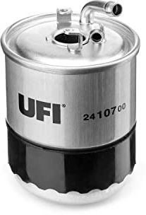 UFI Filters, Filtro Gasolio 24.107.00, Filtro Carburante per Ricambio, Adatto ad Auto e Bus, Applicabile su Diversi Modelli come Jeep Commander, Cherokee, Mercedes Classe A, B, C, CLK, CLS