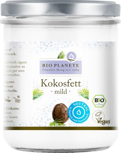 Bio Planete Kokosfett, desodoriert, 2er Pack (2 x 400 g)
