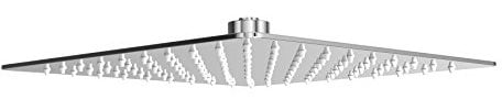 Square 300mm Slimline Stainless Steel Rainfall Shower Head- Chrome Finished