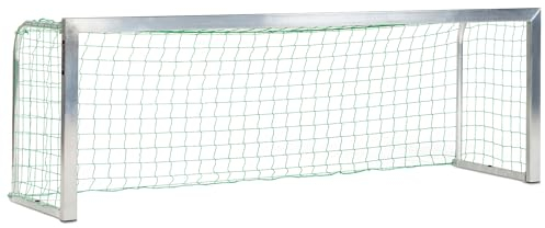 Sport-Thieme Mini-Fußballtor 3x1 m | Vollverschweißt oder Klappbar | Freistehend mit grünem Netz | Aluminium Torrahmen ø 40 mm | 13 kg | Maschenweite 10 cm | Polypropylen Netz