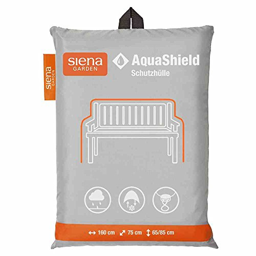 Siena Garden AquaShield Bankschutzhülle, 3-er Set, silber-grau, mit Active Air System, 160x75x65cm