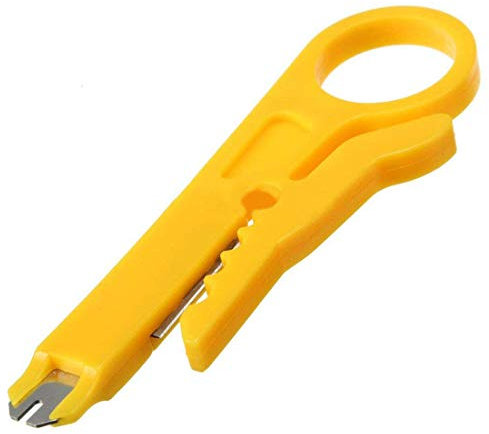 Maxmoral Mini-Abisolierzange, Schlagwerkzeug, SK Manganstahl 110 Klinge für Netzwerkkabel, Keystone Jack RJ45 Ethernet-Modul, 2 Stück