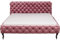 Kare Letto Desire, Velluto, 180 x 200 cm, Rosa