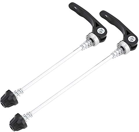 Fahrrad Schnellspanner Schnellspannset Vorderrad Hinterrad Flex, Fahrrad Sattelstütze Spieße Ultraleicht Schnellspanner Speichenradnabe Vorder und Hinterspieße für Straßen