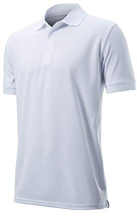 Wilson Staff Herren Golf-Poloshirt, WILSON STAFF AUTHENTIC POLO, Polyester, Weiß, S