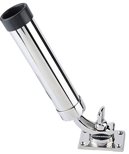 EVGATSAUTO Angelrutenhalter 360 Grad Drehung, Angelrutenhalter für Boot, Angelrutenhalter aus Edelstahl