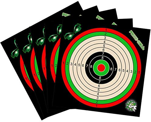 100 Zielscheiben 17x17 cm für Fritz-Cell Luftgewehr Luftpistole Airsoft und Kugelfang