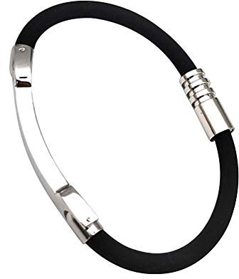 ISAKEN Anion Bracciale antistatico per uomo e donna, in silicone, antistatico, elimina gli ioni statici negativi, impermeabile, cinturino da polso per la cura della salute