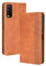 WEIOU Coque pour Vivo Y20s / Y11s / Y20, Protection Etui Antichoc TPU Housse Premium en Cuir PU ave Portefeuille[Fentes pour Cartes][Fermeture Magnétique]. Brown