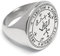 Schmuck-Checker Ring mit Schutzzauber-Siegel des Erzengel St. Michael Herren-Ring aus 316L Edelstahl Michael Sabaoth Athanatos Saday Geschenk (58 (18,4 mm Ø))