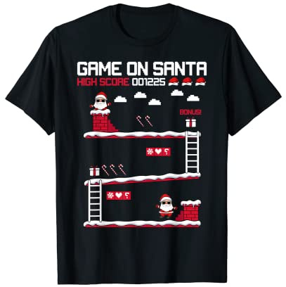 Zocken Gamer Video Games Gaming Weihnachten Xmas Party T-Shirt