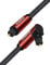 SOUNDFAM Cavo Ottico Audio 90 Gradi, Digital Optical Audio Cable Toslink Optical Cable 360° Rotation Right Angle Plug per Soundbar, TV - Wine Red (1.8 m)