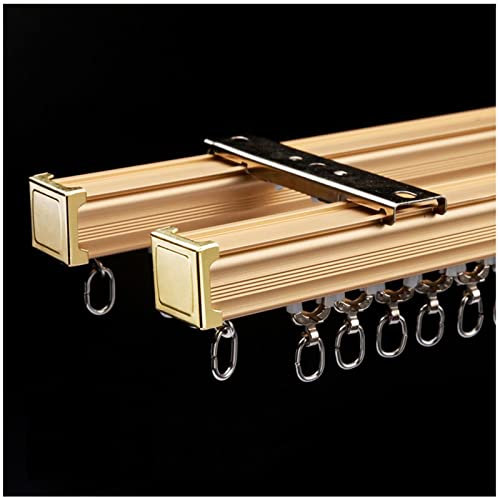 Vorhangschiene Deckenmontage Raumteiler, Gardinenstange Innenlauf Set, Gardinenschiene Aluminium, Für Deckenmontage Oder Wandhalterung (Color : A Ceiling Mounted, Size : 100cm(3.3ft))
