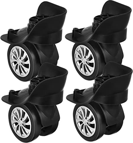 Veemoon 4pièces Roues Pivotantes Universelles Pour Valise De Roues De Remplacement Accessoire Pratique Pour Bagages Installation Facile