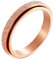 PAURO Unisex Edelstahl 4mm Regenbogen Flagge Angst drehbar Sorge Band Ring Roségold Größe 57 (18.1)