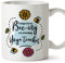 MUGFFINS Tazas para PROFESORA DE YOGA - En Inglés - Thanks For Beeing Amazing - 11 oz / 330 ml - Regalo original y divertido