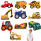 10pcs Vehicle Patches Set, Sew/Iron Embroidered Cloth Patches, Kids Iron-on Patches, Suitable for Jeans, Jackets, Shirts, Hats, etc.