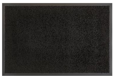 andiamo Fußmatte Verdi - rutschfeste Schmutzfangmatte innen für den Eingangsbereich - ideal als Türmatte oder Fußabtreter für die Haustür 60 x 90 in Schwarz