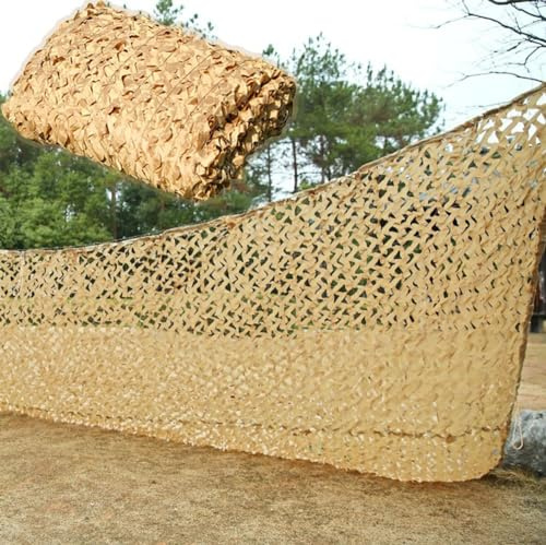 1m 1.5m 2m 3.0m 4m 5m 6m 7m 8m 9m 10m 12m 15m Filet de Camouflage Beige, Filet de Ombrage Sable pour terrasse pergola Décoration Militaire(Taille:3x4 M)