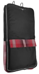 Kensington Hanging Padded Horse Halter & Bridle Bag – Full Zipper, Carry Handles, 1 Large Front Pockets, Textilene Ventilation & 3 Large Hooks on The Interior Color: Merlot